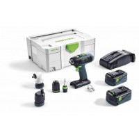 FESTOOL T 18 + 3 Li 5,2-Set akumulatora urbis - skrūvgriezis